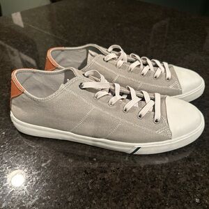 Johnnie-O Sail Away Gray Canvas Sneakers NEW no box